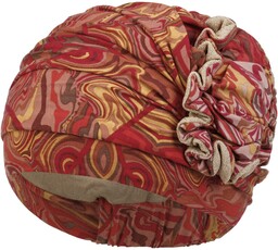 Turban Lotus Marble Fusion by Christine Headwear, czerwony,