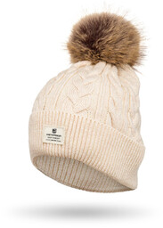 Czapka damska Peterson PTN HAT-06 beżowa