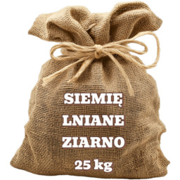 Siemię lniane ziarno 25 kg HURT