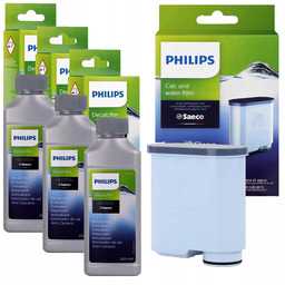 zestaw odkamieniacz filtr Philips Saeco