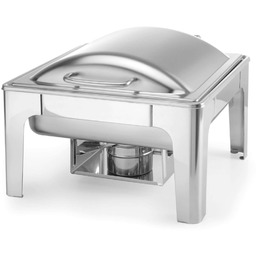 Podgrzewacz do potraw na pastę świeczki stal satynowana