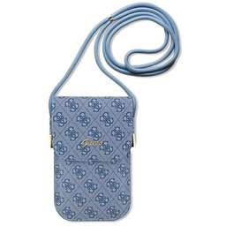 Torebka 4G crossbody na telefon Guess niebieski