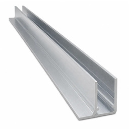 F-Profil aluminiowy zamykający 1000mm do poliwęglanu 8mm