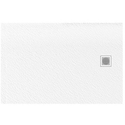 Brodzik prostokątny 100x90 biały New Trendy Mori B-0434