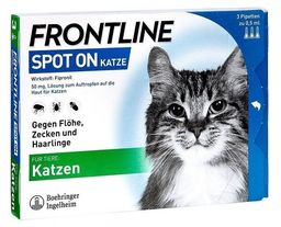 Frontline Spot On Kot dla kotów 3 x