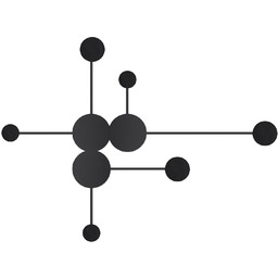 Lampa ścienno sufitowa CLEX - 6 LED CZARNA
