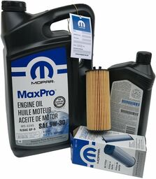 Olej MOPAR MaxPro 5W30 oraz oryginalny filtr Fiat