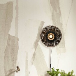 Good & Mojo Kinkiet Kalimantan, czarny, salon /