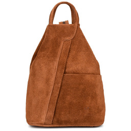 Koniakowy Vera Pelle włoski Plecak Skórzany damski mały