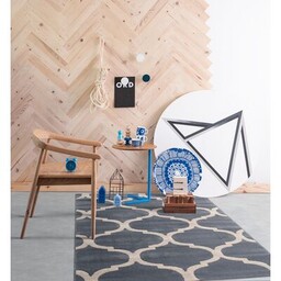 Dywan Canvas 160 x 230 cm marokański granatowy