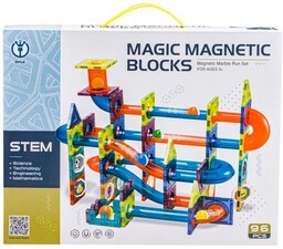 Klocki Magnetyczne, Tor Kulkowy Dla Kulek 96 Elementów