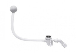 POLIMAT 6103021 Syfon wannowy z przelewem QUICK-CLACK chrom