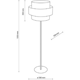 Lampa stojąca Calisto TK Lighting, brązowy / rdzawy,