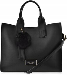 Torebka monnari shopper duża miejska czarna logo