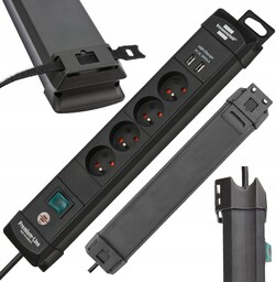 Listwa zasilająca przedłużacz 4 gniazda Usb włącznik Brennestuhl