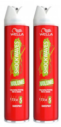 Wella Shockwaves Volume It, dwupak lakieru do włosów,