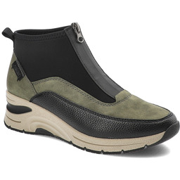 Rieker Zielone Botki Stylowe Obuwie Damskie Na Koturnie