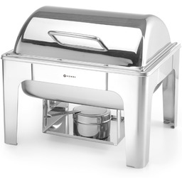 Podgrzewacz do potraw na pastę świeczki stal polerowana