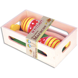 Bontempi Play - Drewniane 2 Kolorowe Grzechotki