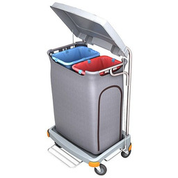 Wózek na odpady z tworzywa sztucznego z pedałem