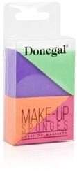 DONEGAL_Gąbka do makijażu kolorowa trójkątna 4szt. 4305