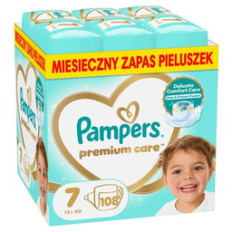 PAMPERS Pieluchy Premium Care 7 (108 szt) Zyskaj