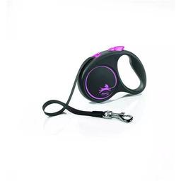 FLEXI Smycz automatyczna Black Design S linka 5