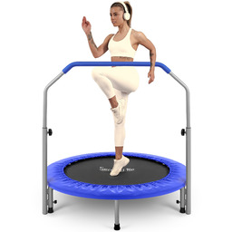 Trampolina Fitness Z Uchwytem Domowa Do 100KG Stabilna