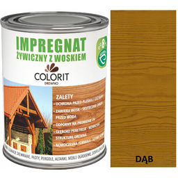 Colorit Impregnat Żywiczny Z Woskiem 5L Dąb