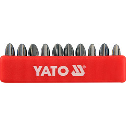 Yato Końcówki wkrętakowe ph3x25 mm, kpl. 10 szt.
