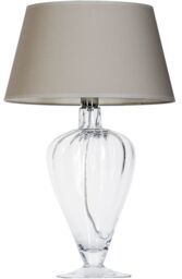 Lampa stołowa szary klosz BRISTOL L046051223 - 4concepts