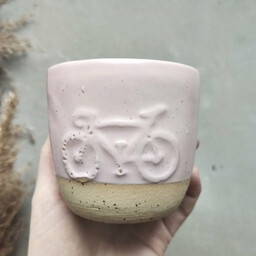 Ceramiczny kubek rower POTPOTSTUDIO - Rose 200 ml