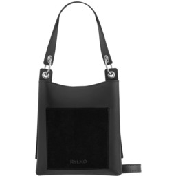 Ryłko R30159TB _5LB CZARNY torebka damska skórzana czarna