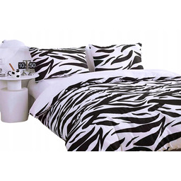 Pościel 140x200 Dwustronna Bawełna Satynowa Collection World Zebra