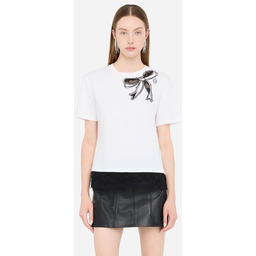 t-shirt kobieta liu jo mf5411 js003 03009