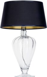 Lampa stołowa czarno złoty klosz BRISTOL L046051514 -