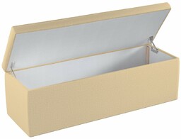 Skrzynia tapicerowana, piaskowy szenil, 90 x 40 x