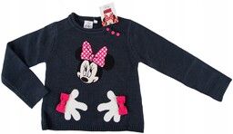 Disney Sweterek dla dziewczynki Myszka Minnie 116