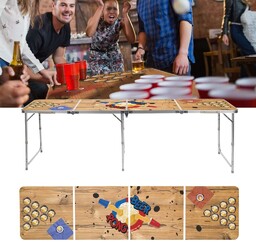 Hi Składany Stół Do Beer-Ponga, 240X60X55 Cm, Mdf