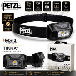 Latarka czołowa Petzl Tikka E061AB00 czarna 350Lm 3xAAA