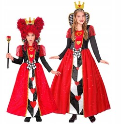 Strój Królowa Kier 22356W 122/128 Alicja w krainie