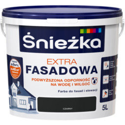 Farba fasadowa Extra czarny 5 l Śnieżka