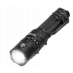 Czarna latarka Vayox VA0077 1500lm