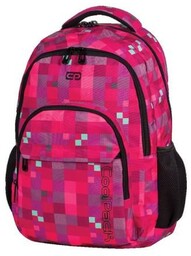 Plecak szkolny dla dziewczynki, kratka, różowy, CoolPack