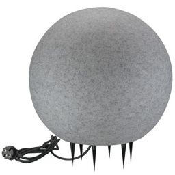 Lampa ogrodowa ARGENTO 40 szara kula E27