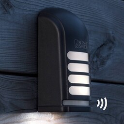 Konstsmide Lampa zewnętrzna z czujnikiem ruchu Prato, czarny,