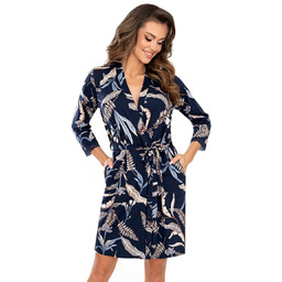 Szlafrok Helen Dark Blue (Rozmiar 38)