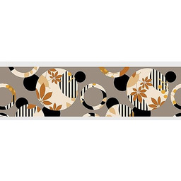 AG Design AWB 8272 samoprzylepna bordiura, koła, kwiaty,