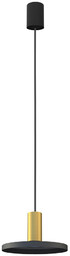 Lampa wisząca HERMANOS B szer. 20cm GU10 czarny/mosiężny