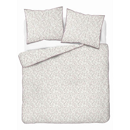 Detexpol Pościel z perkalu 160x200 biała w różowe